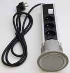 Elektro trojzásuvka výsuvná pr. 80mm